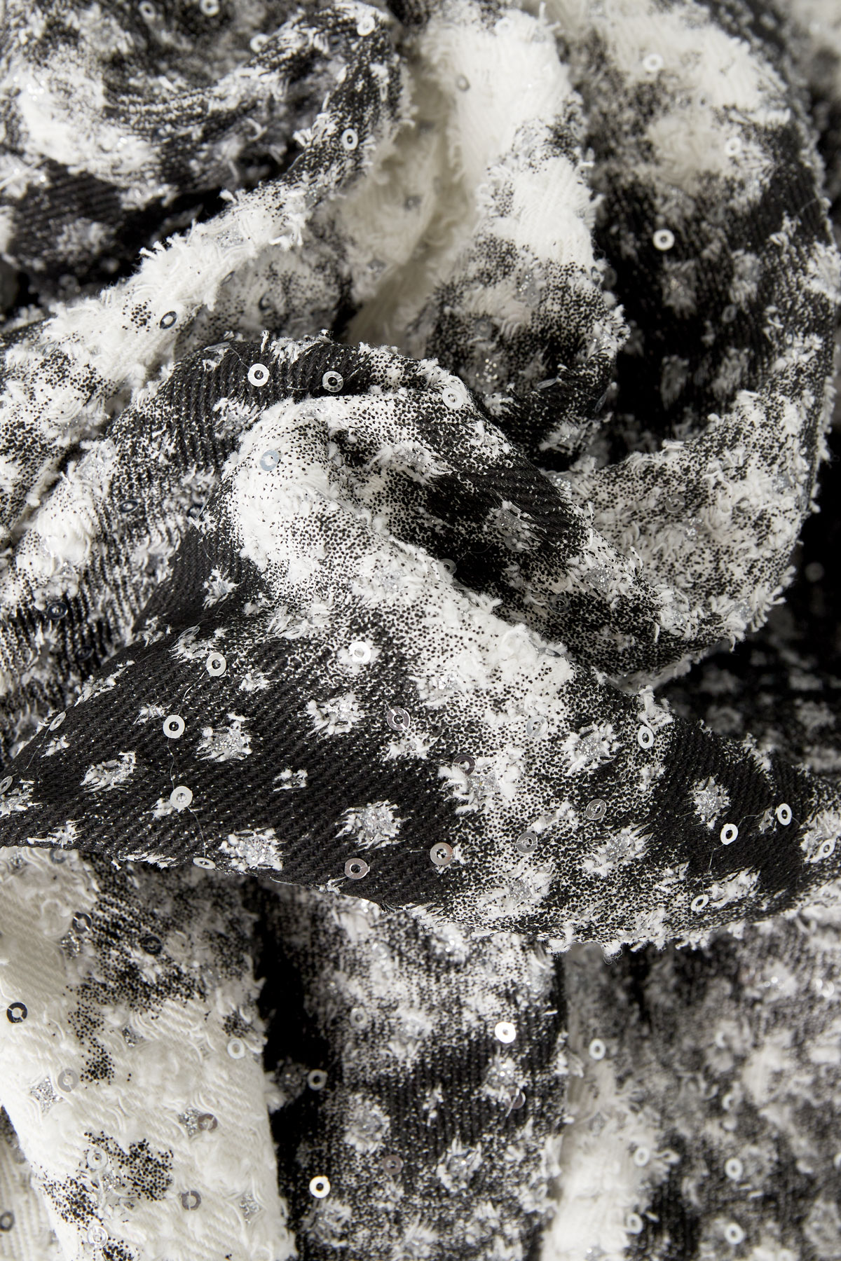 Coat spots with glitter - black and white - S h5 Picture6